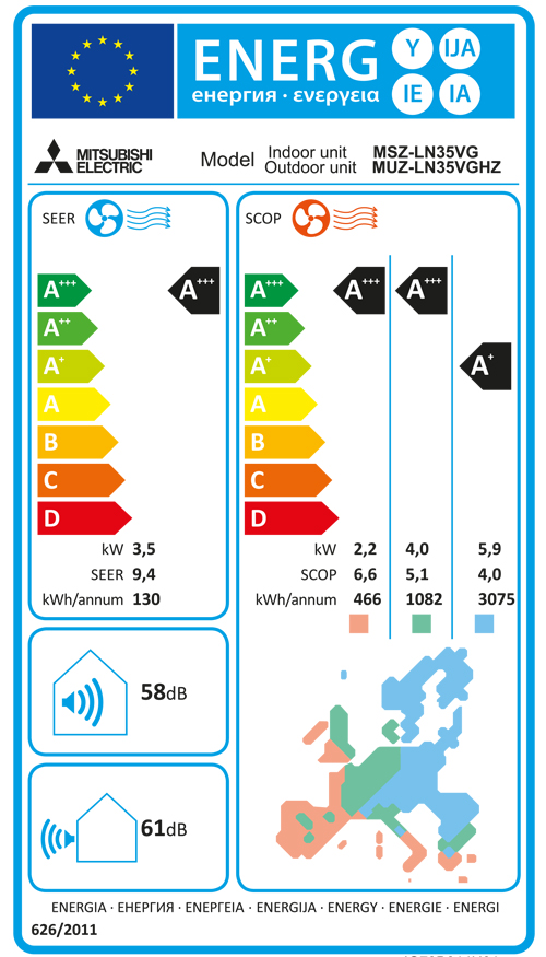 Varmepumpe Mitsubishi Kaiteki 6600 - Bilde 7